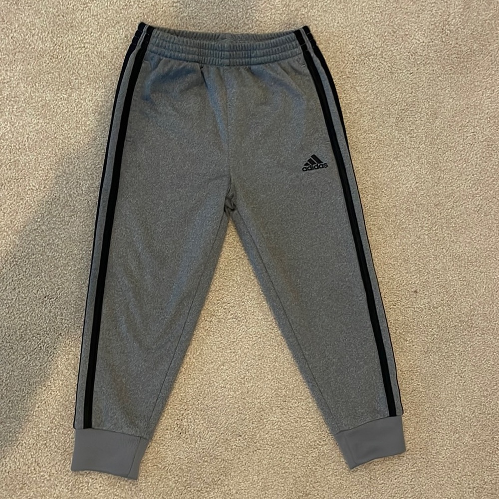 Adidas gray pants size 4